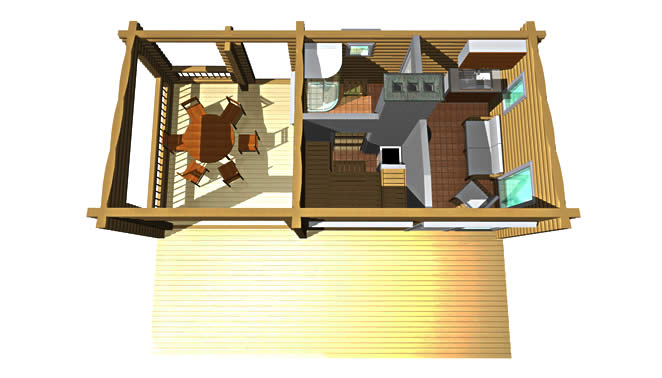 Päijänne saunamalli 3