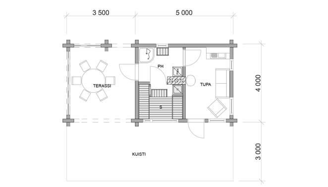 Päijänne saunamalli 4